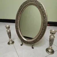آینه و شمعدان قلمزنی اصفهان