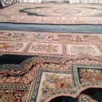 فرش ابریشم حوض نقره ای