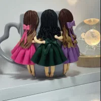 ماگ عروسکی خمیری مشاغل هدیه