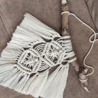 دیوار کوب مکرومه