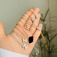 گردنبند حروف جواهری