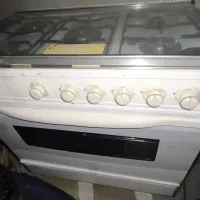 اجاق گاز فر دار پنج شعله سبحان تمیز