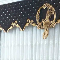 پرده حریر وکتیبه بالا ویالان کنار