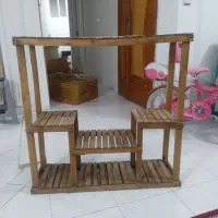 پایه گلدون چوبی و سالم
