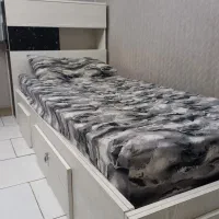 تخت تکنفره رنگ سفید MDF