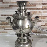 سماور نفتی برنزی مهر متولیان قدمت 50سال