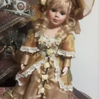 عروسک سرامیکی قدیمی مارکدار اروپایی