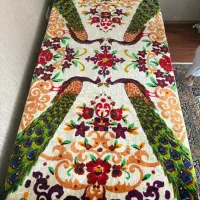 روتختی یا پتو مخمل قدیمی دو رو