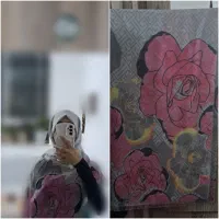 روسری حریر و نخی