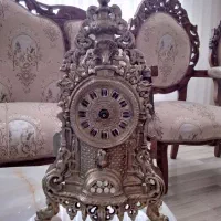 ساعت برنزی دکوری رومیزی عتیقه