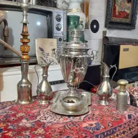 سماور زغالی ورشو و برنجی قدیمی