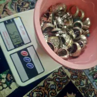 فروش ششصد گرم انگشتر نقره بصورت کلی