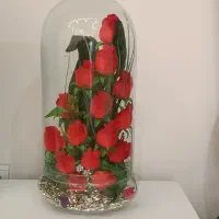 گل زیبا زیبا داخل شیشه