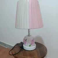 آباژور رومیزی صورتی
