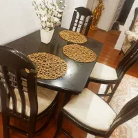 میز ناهارخوری ۴ نفره چوب راش سالم