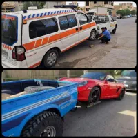یدک کش چرخ گیر یدککش منصف خوش قول شبانه روزی