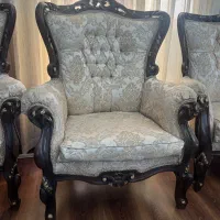 مبلمان استیل ۹ نفره چوب گردو