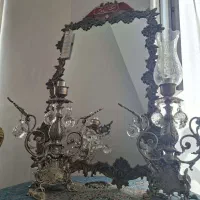 آینه و شمعدان برنجی