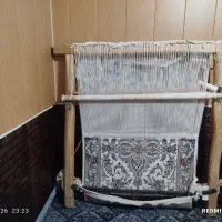 قالی نیمه بافته شده