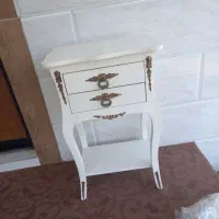 میز تلفن سفید