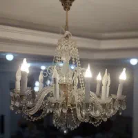 لوستر ۱۲ شاخه کریستالی ، جفت