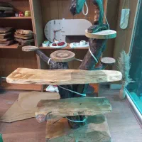 میز چوبی رستیک