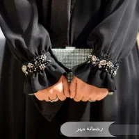 مانتو عبایی مجلسی مشکی و رنگی کد (2Royaa)