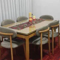 ناهارخوری۶نفره چوب راش کاملاسالم