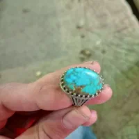 انگشتر فیروزه اصلی نقره روس
