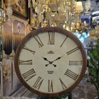 ساعت دیواری تمام چوب قطر ۶۵ قهوه ای کرم ساده|ساعت دیواری و تزئینی|تهران, عبدلآباد|دیوار