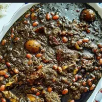 انواع سبزی ها خوردشده وسرخ شده کوکویی پلویی