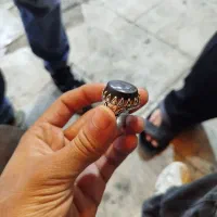 انگشتر حدید نقره