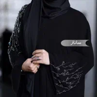 مانتو عبا زنانه مشکی و رنگی 6se3590