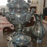 سماور گازی ۸ لیتری قلم کاری مارک شاهکار