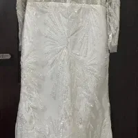 لباس عروس فنردوزی مزون دوخته شده