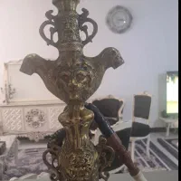 قلیان برنجی رخ شیر
