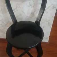 صندلی چوبی اپنی مشکی