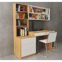 ست میز تحریر و کتابخانه پامچال تمام mdf