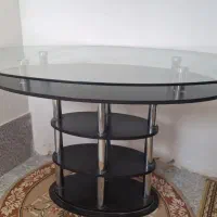 میز ناهار خوری شیشی