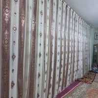 پرده حریرگل دار