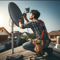 (نصاب) نصب آنتن گیرنده پردیس ثابت گردان مرکزی