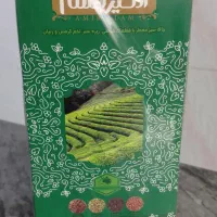 چای سبز معطر با قطعات گیاهی زیره سبز تخم کرفس