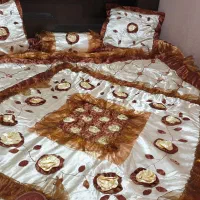 ست کامل روتختی دو نفره نو داخل کاور جنس خارجی