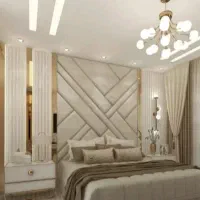 لمسه کاری تخصصی  تی وی وال درب فریم لس آینه کاری