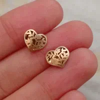 گوشواره میخی قلب قلبی