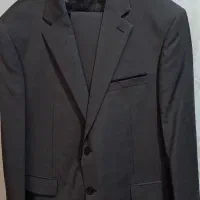 کت و شلوار قهو ه ای سایز ۴۸ نو