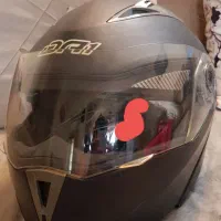 کلاه کاسکت فک متحرک DA1 عینک+بلوتوث