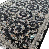 فرش سارگل سرمه ای ۱۲ - ۹ - ۶متری وزن 40 کیلویی نخ