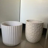 3 عدد گلدان لعاب دار