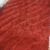 فرش فولاکتزی ترکیه ای فانتزی پرز بلند در حد نو